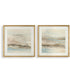So Golden Abstract Landscape Prints Set of 2