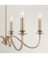 Weston 5-Light Chandelier Matte Brass