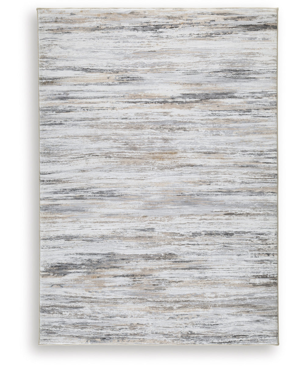 Nace Memory Foam Medium Rug Gray/Brown/White