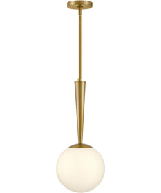 Izzy 1-Light Small Pendant in Lacquered Brass