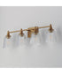 Julip 4-Light Bath Vanity Natural Aged Brass