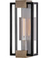 Bergen 1-Light Small Wall Mount Lantern in Black
