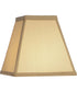 4x8x7 Tan Silk Shantung Tapered Square Hardback Lampshade