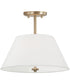 Parson 3-Light Semi-Flush Matte Brass