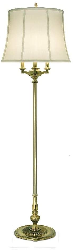 61"H Burnished Brass Signature by Stiffel Floor Lamp, 3-Way