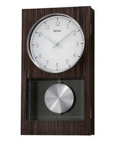 Wall Clock with Pendulum and Dual Chimes