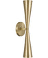 Levi 2-Light Sconce Matte Brass