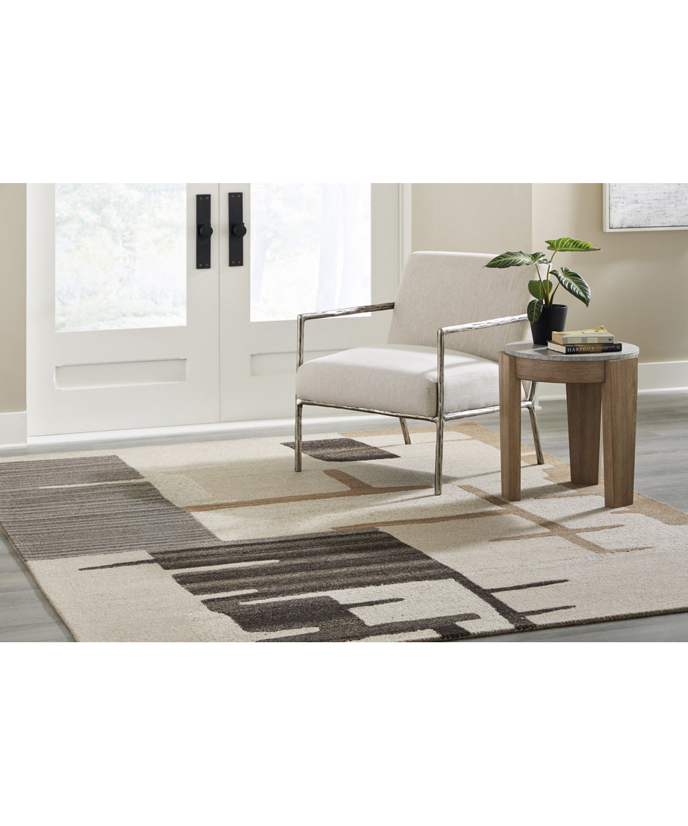 Kencher Large Rug Beige/Brown