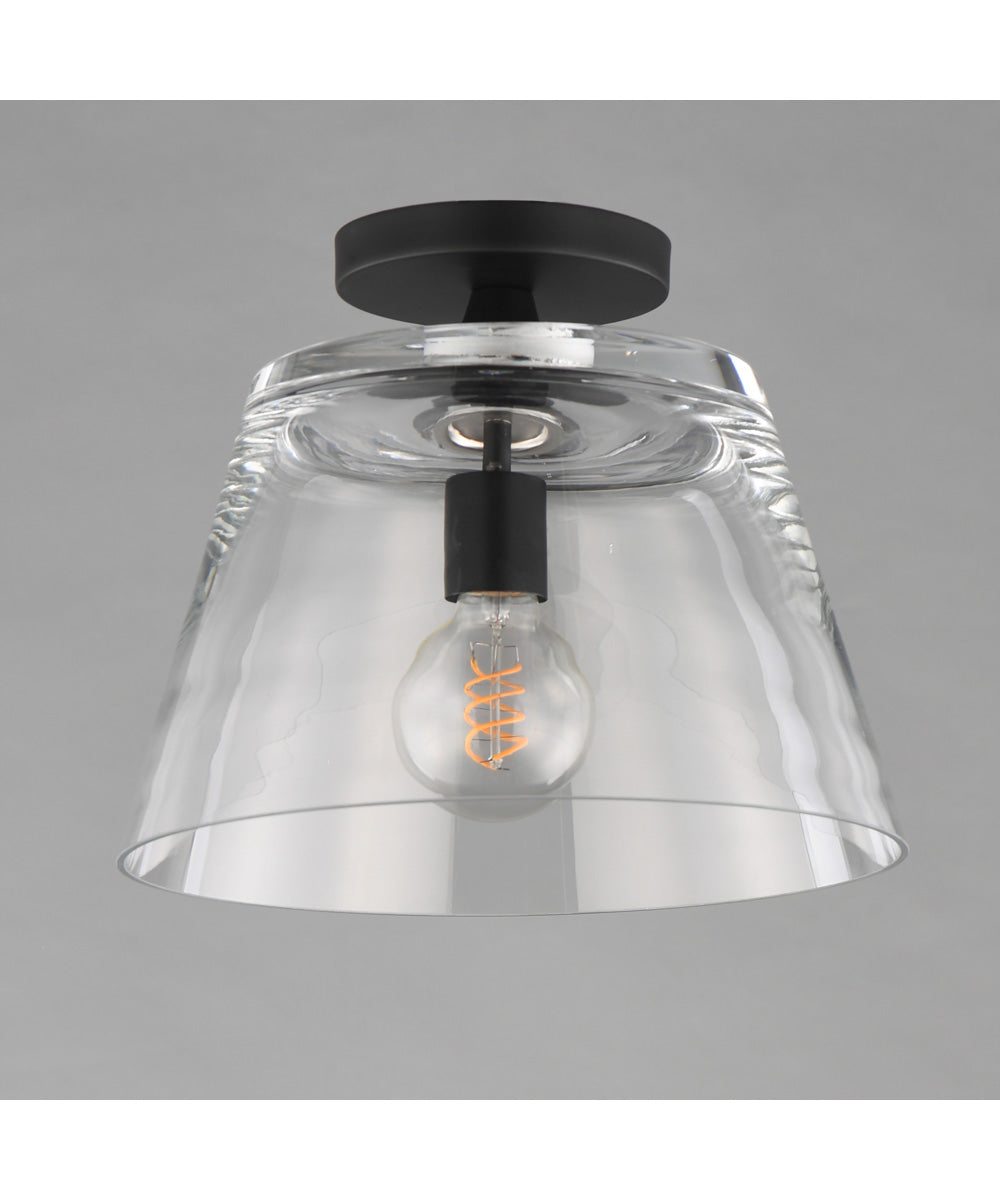 Hudson 1-Light Semi-Flush Mount/Pendant Black