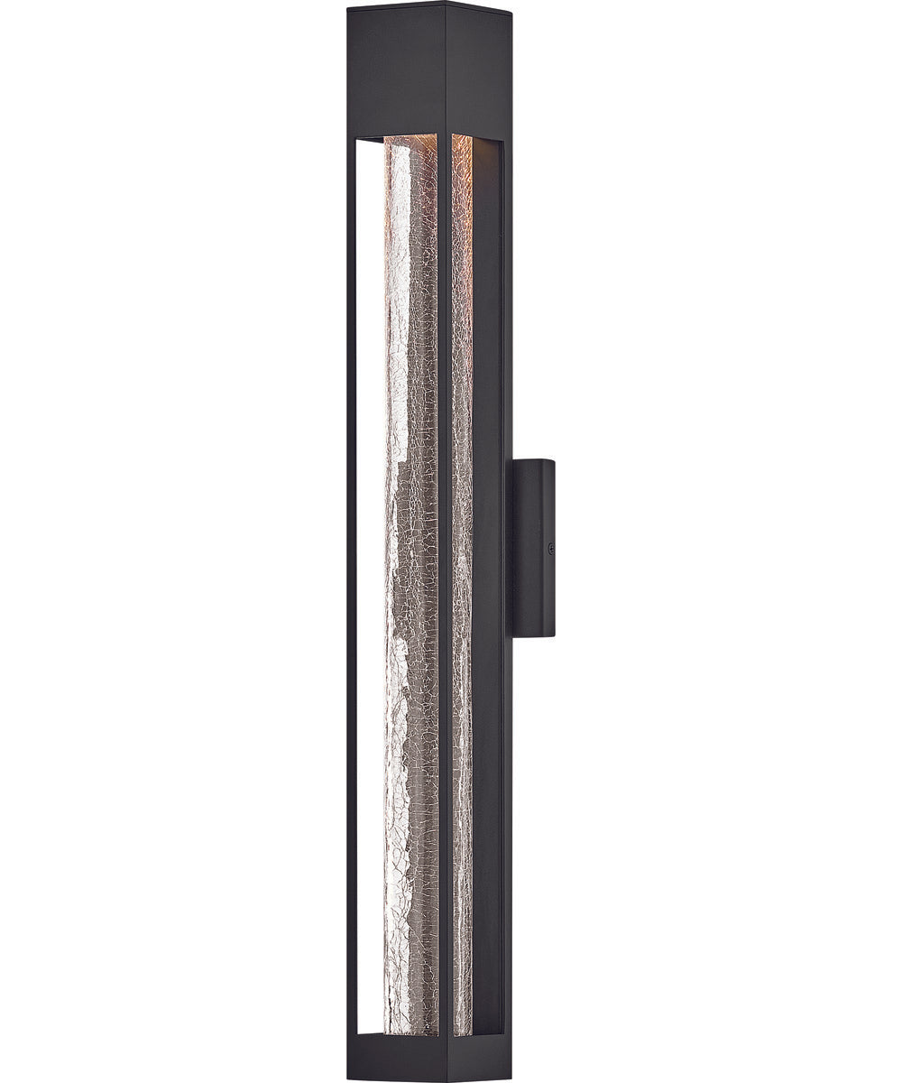 Vapor 1-Light Large Wall Mount Lantern in Black