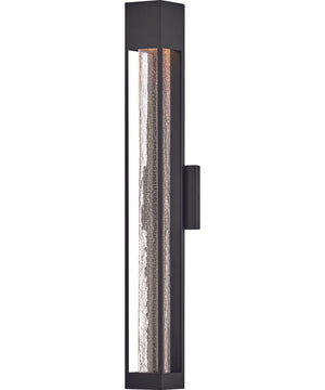 Vapor 1-Light Large Wall Mount Lantern in Black