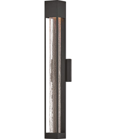 Vapor 1-Light Large Wall Mount Lantern in Black