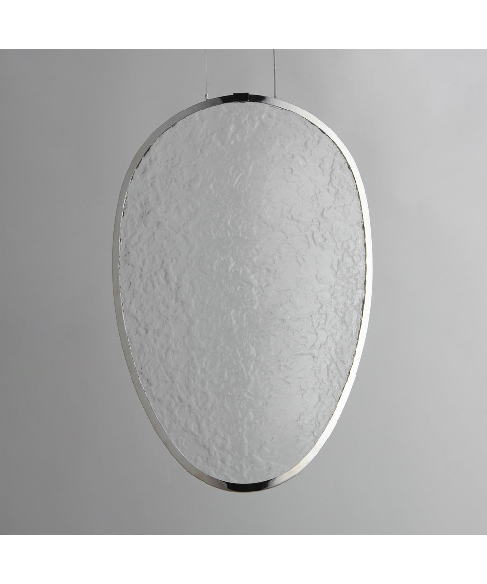 Moonscapes Single LED Pendant Polished Chrome