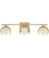 Flora 3-Light Vanity Buffed Gold