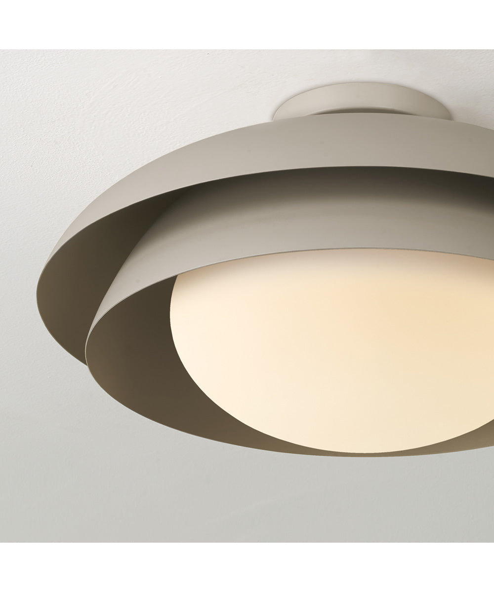 Jensen 1-Light Semi-Flush Taupe