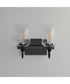Goblet 2-Light Wall Sconce Black