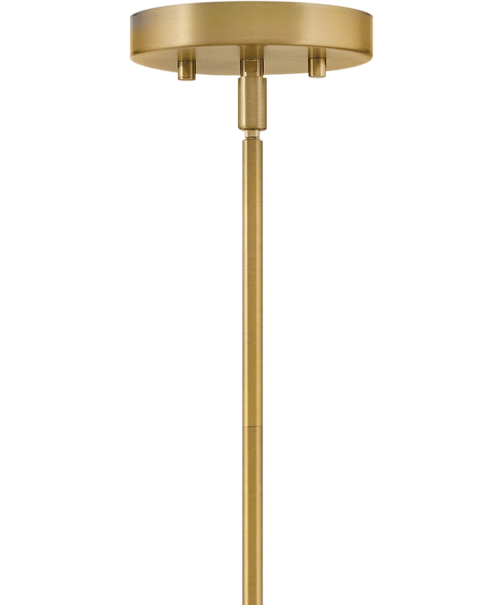 Lucy 1-Light Medium Pendant in Lacquered Brass