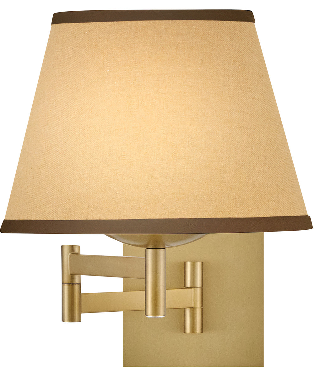 Sonia 1-Light Medium Task Light Sconce in Lacquered Brass