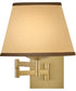 Sonia 1-Light Medium Task Light Sconce in Lacquered Brass