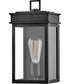 Cole 1-Light Medium Wall Mount Lantern in Black