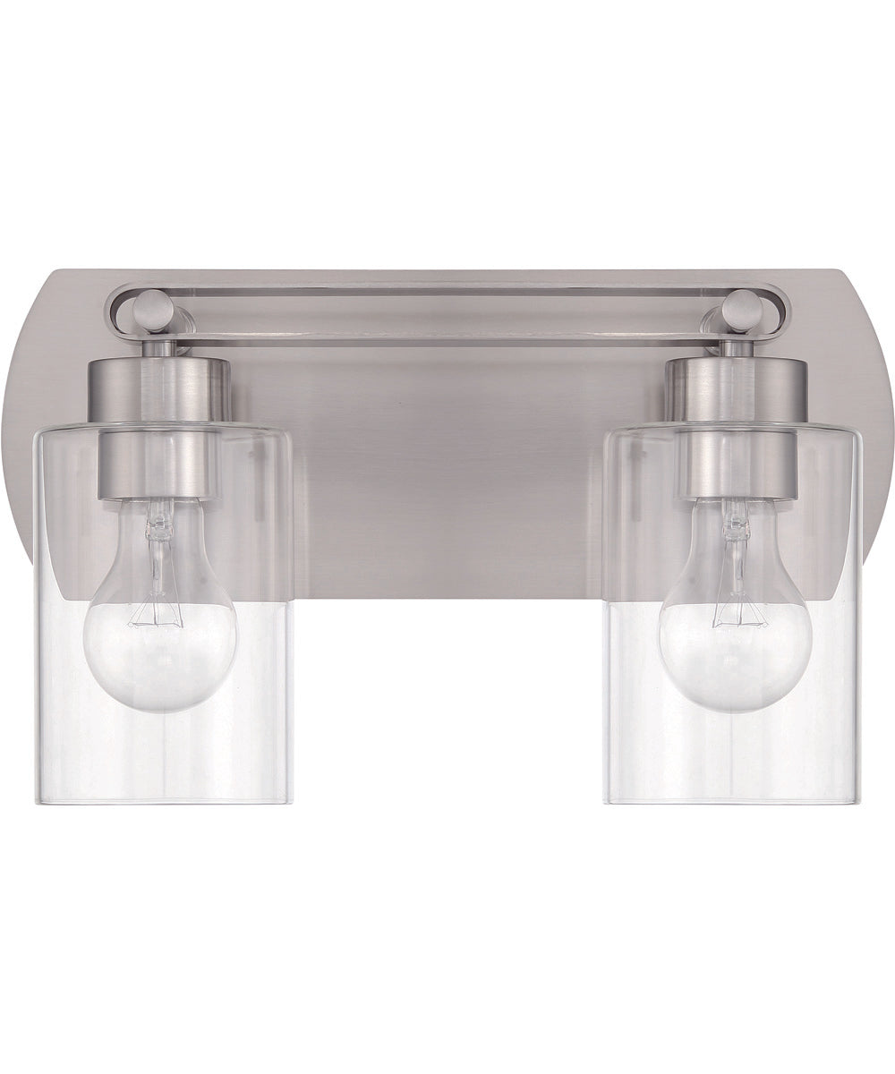 Hendrix 2-Light Lighting Brushed Polished Nickel