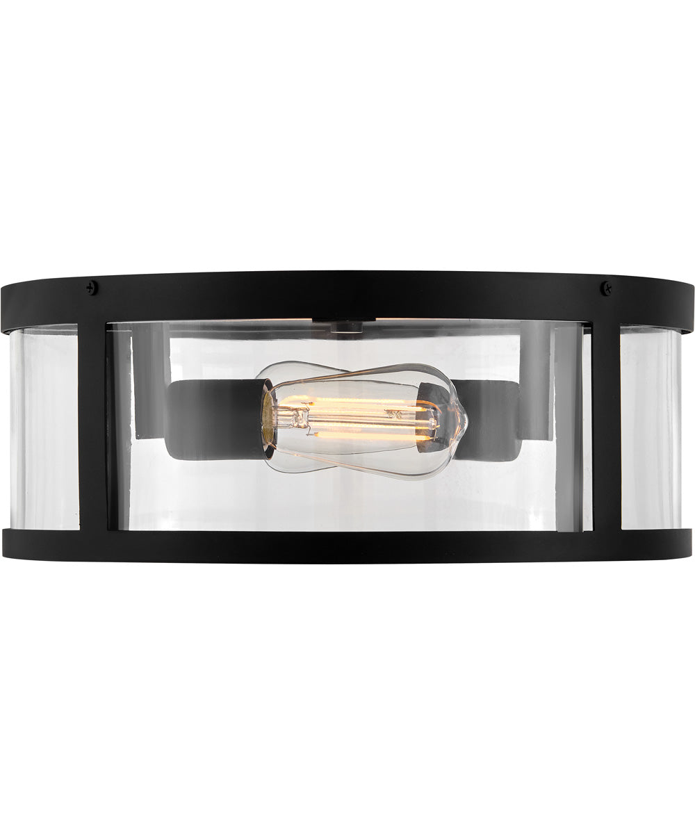 Alfie 2-Light Medium Flush Mount in Black