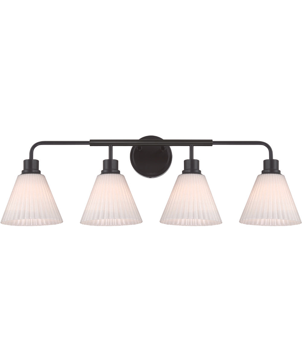 Pleated II 4-Light Lighting Flat Black