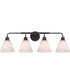 Pleated II 4-Light Lighting Flat Black