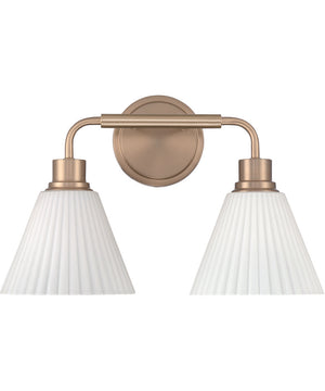 Pleated II 2-Light Lighting Premium Bronze