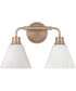 Pleated II 2-Light Lighting Premium Bronze