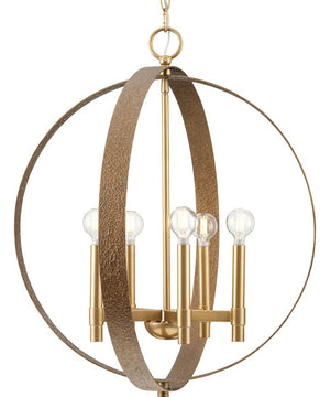 Allegheny 5-Light Pendant Soft Gold