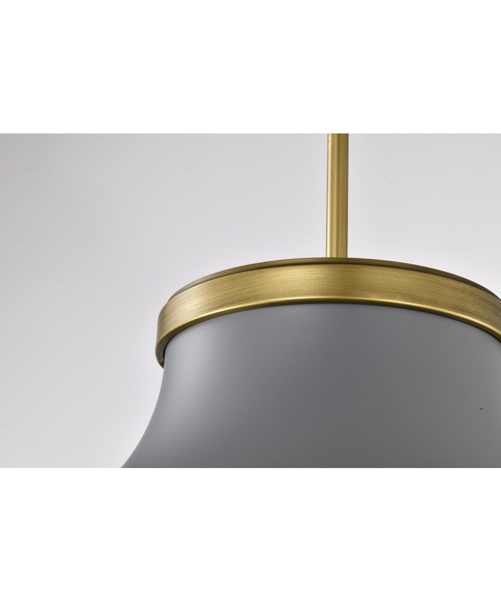 Lafayette 3-Light Pendant Matte Gray