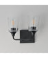 Hudson 2-Light Bath Vanity Black