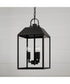 Nelson 3-Light Outdoor Hanging-Lantern Black