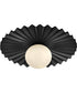 Stevie 1-Light Medium Flush Mount in Black