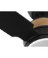 Shaffer II 56 in. 4-Blade Ceiling Fan with Integrated LED Lamped Light Natural Jute Accents Matte Black