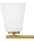 Bri 3-Light Medium Three Light Vanity in Lacquered Brass