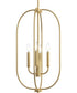 Reines 4-Light Foyer Pendant Brushed Gold
