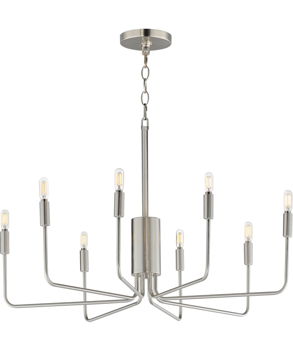 Abner 8-Light Chandelier Satin Nickel