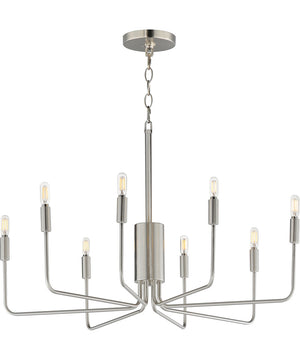 Abner 8-Light Chandelier Satin Nickel