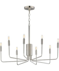 Abner 8-Light Chandelier Satin Nickel