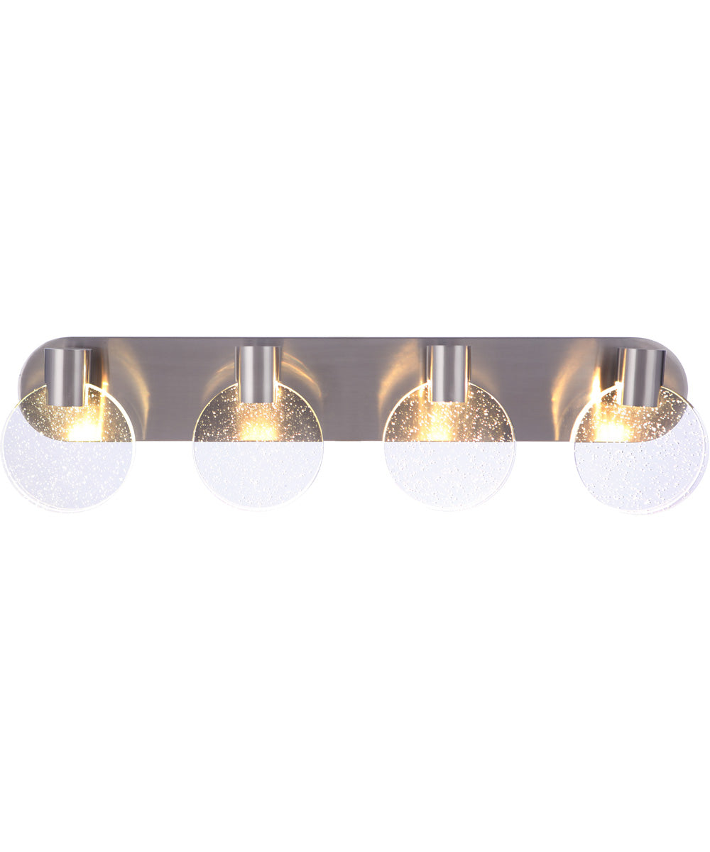 Glisten 4-Light Lighting Brushed Polished Nickel