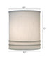 10x10x12 Global White with Horizontal Cylinder Hardback Lampshade