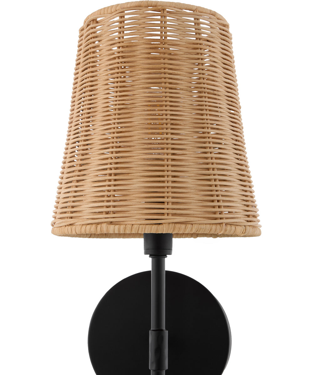 Fairview 1-light Wall Mount Light Fixture Matte Black