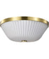 Royale 3-Light Close-to-Ceiling Burnished Brass