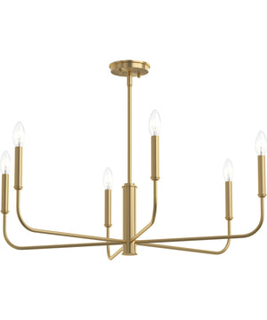Reines 6-Light Large Chandelier Brushed Gold