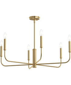 Reines 6-Light Large Chandelier Brushed Gold