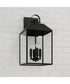 Nelson 4-Light Outdoor Wall-Lantern Black