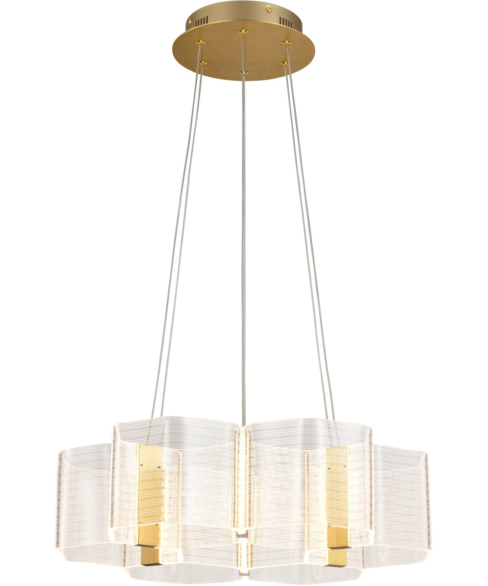 Kenzo  Chandelier Polished Anodized Bronze