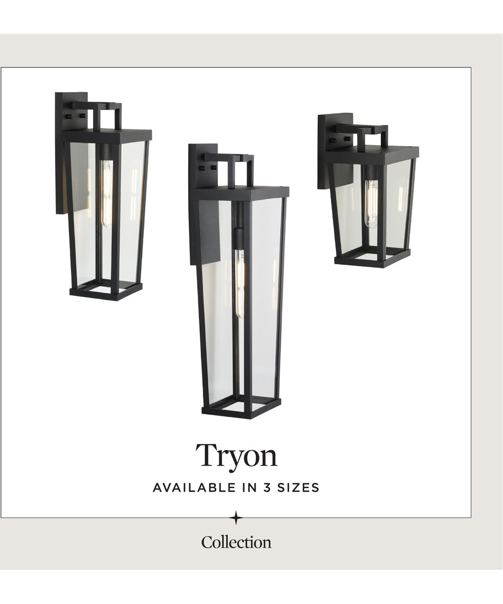 Tryon 1-Light Large Outdoor Wall Lantern Black